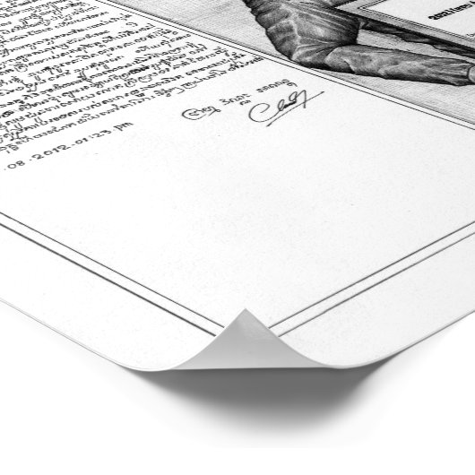 Dood-ogen Poster van Vannak en Hillary Clinton 1 (Hoek)