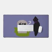 Dood op begraafplaats Halloween Bureaumat (Keyboard & Muis)