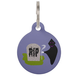 Dood op begraafplaats Halloween Custom Dog Label Huisdierpenning