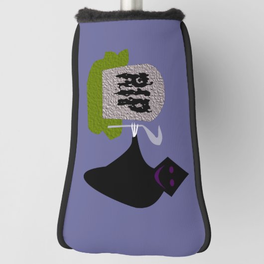 Dood op begraafplaats Halloween Golf Hoesje Golfheadcover (Draai 90)