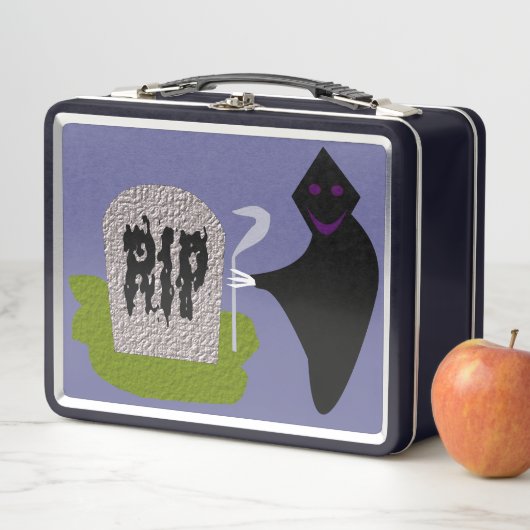 Dood op begraafplaats Halloween Metal Lunchbox (In situ)