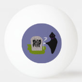 Dood op begraafplaats Halloween Ping Pong Ball (Achterkant)