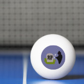 Dood op begraafplaats Halloween Ping Pong Ball (Net)