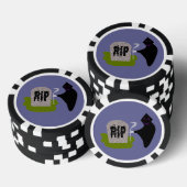 Dood op begraafplaats Halloween Poker Chips (Opstapeling)