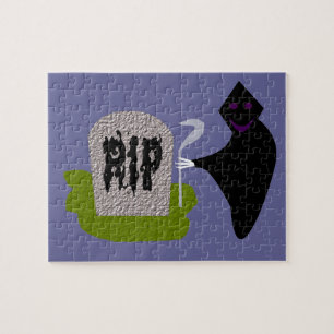 Dood op begraafplaats Halloween Puzzle Legpuzzel