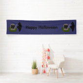 Dood op begraafplaats Halloween Spandoek (Insitu)