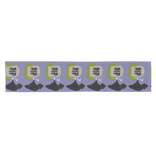Dood op begraafplaats Halloween Table Runner Korte Tafelloper (Horizontaal)