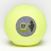 Dood op begraafplaats Halloween Tennis Balls Tennisballen (Voorkant)