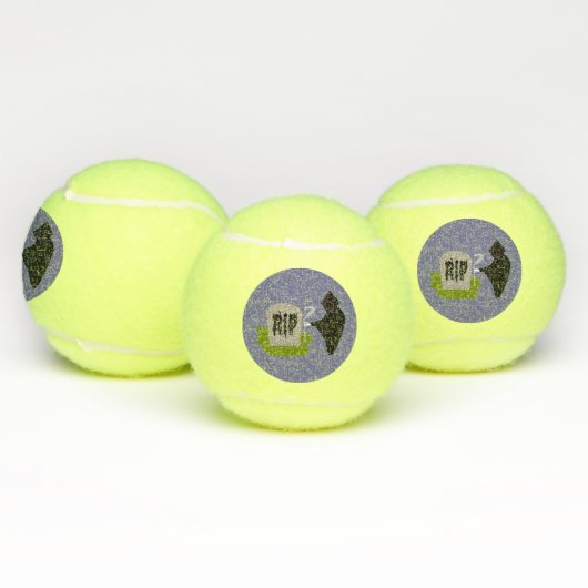 Dood op begraafplaats Halloween Tennis Balls Tennisballen (Multi)