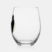 Dood op begraafplaats Halloween Wijnglas Zonder Voet (Links)