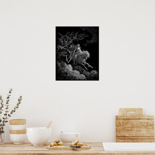 Dood op de Bleke paardenboog Poster (Keuken)