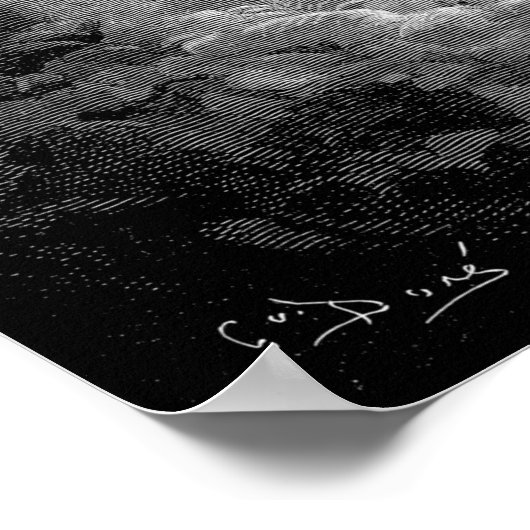 Dood op de Bleke paardenboog Poster (Hoek)