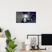 Dood op een bike poster (Thuiskantoor)