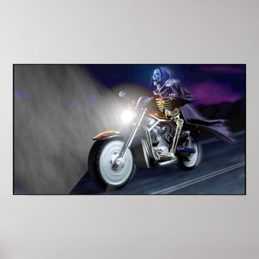 Dood op een bike poster (Voorkant)