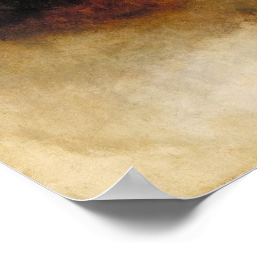 Dood op een Bleek paard Poster (Hoek)