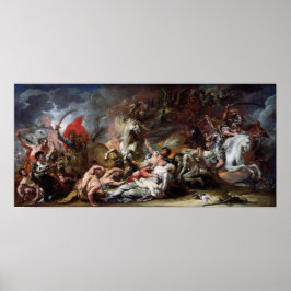 Dood op een Bleek paard Poster