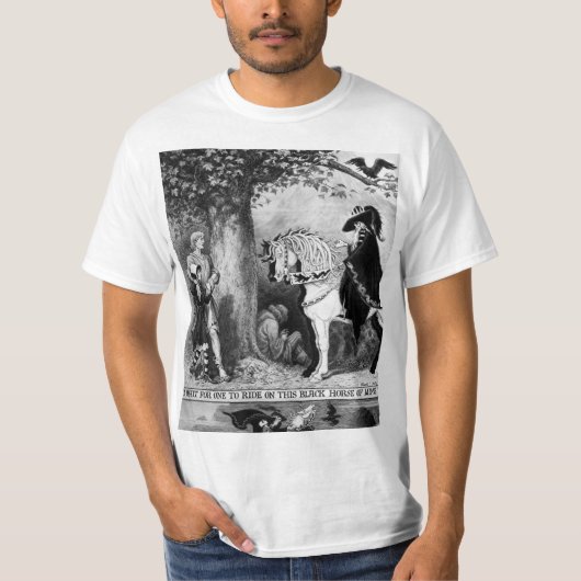Dood op een Bleek paard T-shirt (Voorkant)