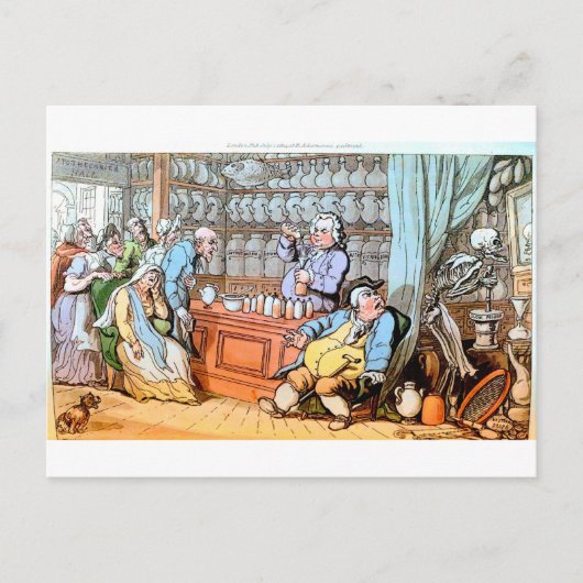 Dood op het Apothacaire briefkaart (Voorkant)