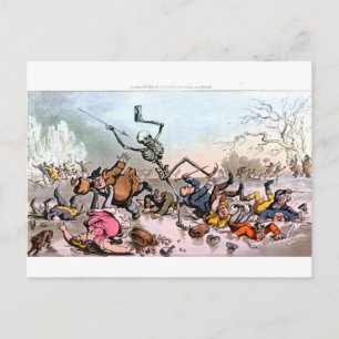 Dood op Ice-briefkaart Briefkaart