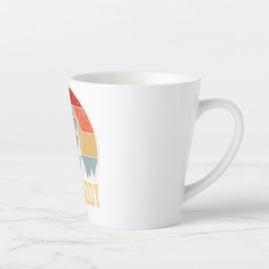 Dood papa poodle vader poodle houdt van dag latte mok (Rechts)