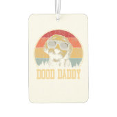 Dood papa poodle vader poodle houdt van dag luchtverfrisser (Achterkant)