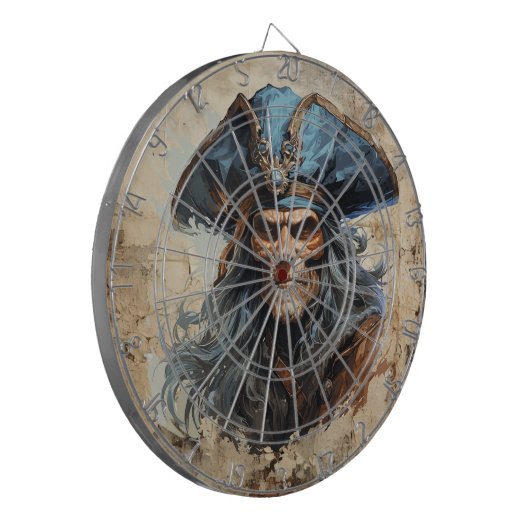 Dood Pirate Dartboard Dartbord (Voorkant Links)