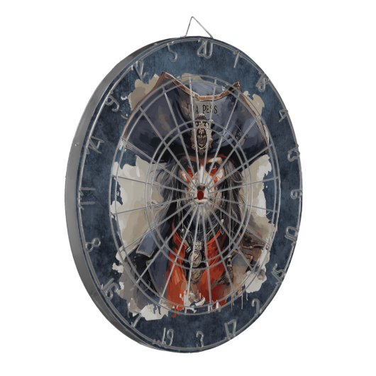 Dood Pirate Dartboard Dartbord (Voorkant Links)