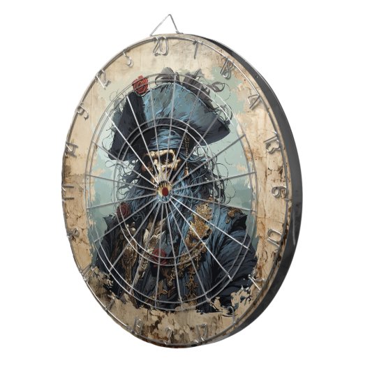 Dood Pirate Dartboard Dartbord (Voorkant Rechts)