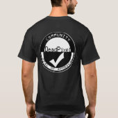 Dood Pixel, levend/zegel van goedkeuring T-shirt (Achterkant)