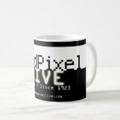 Dood Pixel Live-Mok Koffiemok (Voorkant rechts)