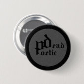 dood poëtisch (band) ronde button 5,7 cm (Voorkant /achterkant)