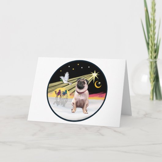 Dood (R) - Pug 1 Feestdagen Kaart (Voorkant)