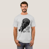 dood real hipster have brain crane skull p t-shirt (Voorkant volledig)