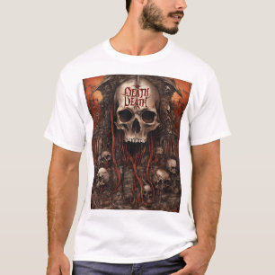 Dood Regeert Eeuwig – Donkere Gotische Schedel T-shirt