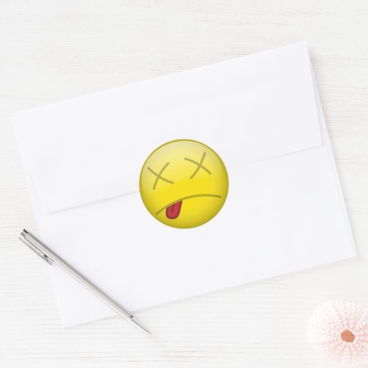 dood ronde sticker (Envelop)
