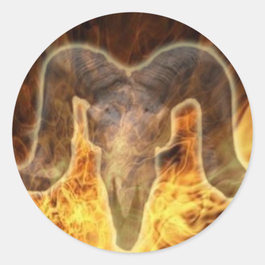 dood ronde sticker (Voorkant)