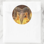 dood ronde sticker (Tas)