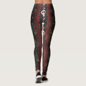 Dood Samhain Halloween Okull Skull Leggings (Achterkant)
