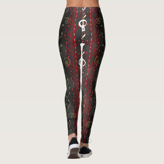 Dood Samhain Halloween Okull Skull Leggings (Achterkant)