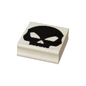 Dood schedel silhouet kunst stempel (Stempel)