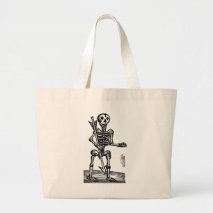 Dood Skelelet Grote Tote Bag