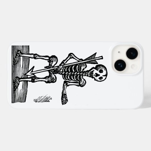 Dood skelet Case-Mate iPhone case (Achterkant (horizontaal))