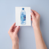 Dood Snowman Gesmolten gebotteld water Flyer (Hand)