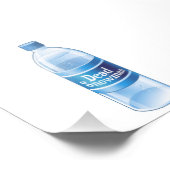 Dood Snowman Gesmolten gebotteld water Foto Afdruk (Hoek)