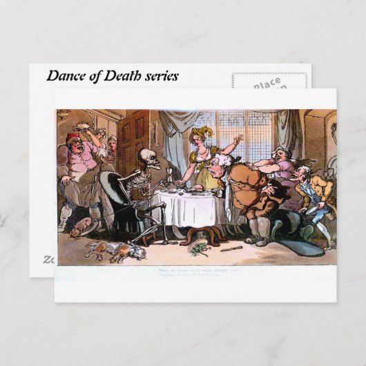 Dood: Spaarmaaltijden Verfijn je briefkaart (Voorkant / Achterkant)