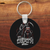 Dood Stalker Grim Reaper Hond Halloween Sleutelhanger (Voorkant)