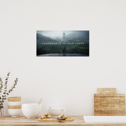 Dood Sterke Morgen ligt in je handen. Poster (Keuken)