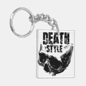Dood Stijl Schedel Design Sleutelhanger (Voorkant Links)