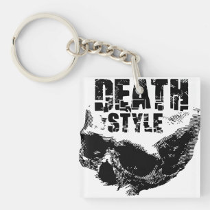 Dood Stijl Schedel Design Sleutelhanger