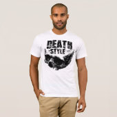 Dood Stijl Schedel Design T-shirt (Voorkant volledig)